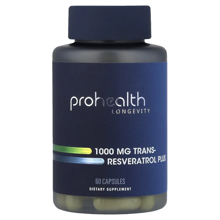 ProHealth Longevity, транс-ресвератрол плюс, 60 капсул