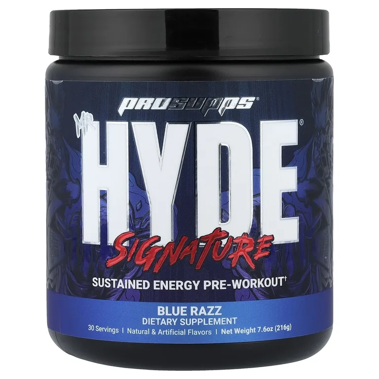 ProSupps, Mr. Hyde, фирменный предтренировочный комплекс для поддержания уровня энергии, со вкусом голубой малины, 216 г (7,6 унции)