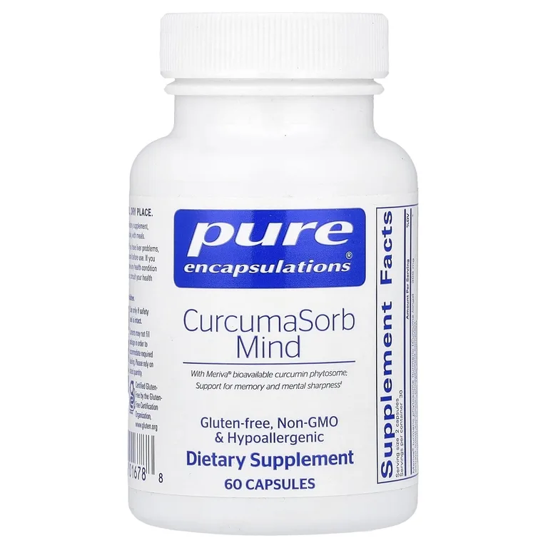 Pure Encapsulations, CurcumaSorb Mind, 60 Capsules
