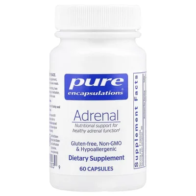 Pure Encapsulations, добавка для нормальной работы надпочечников, 60 капсул