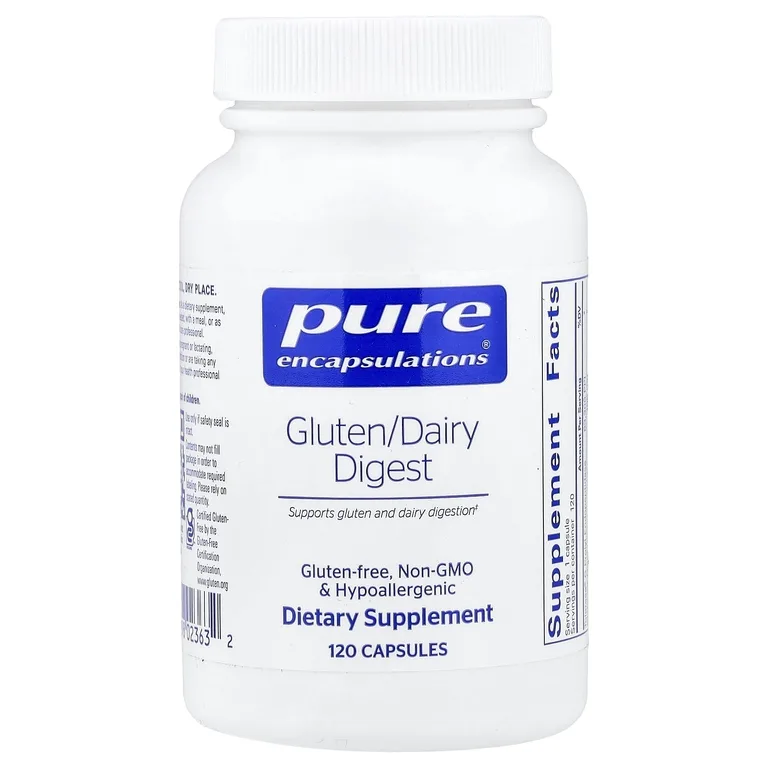 Pure Encapsulations, Gluten/Dairy Digest, 120 Capsules