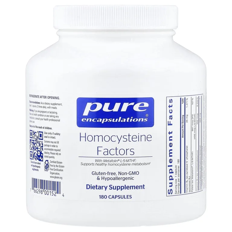 Pure Encapsulations, Homocysteine Factors, 180 капсул