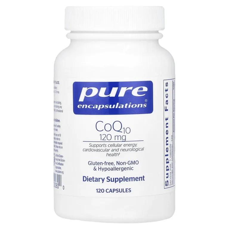 Pure Encapsulations, коэнзим Q10, 120 мг, 120 капсул