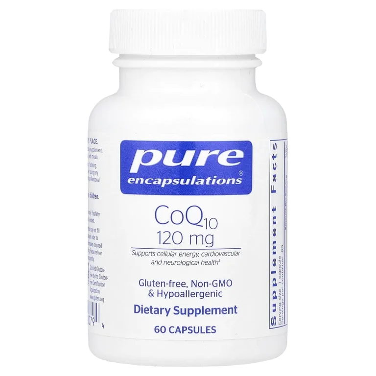 Pure Encapsulations, коэнзим Q10, 120 мг, 60 капсул