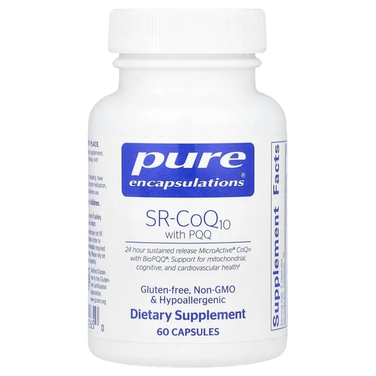 Pure Encapsulations, Коэнзим Q10 с пирролохинолинхиноном, 60 капсул