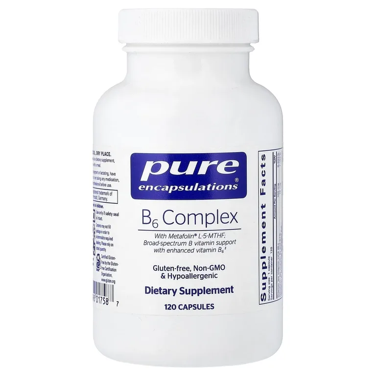 Pure Encapsulations, комплекс витаминов группы B6, 120 капсул