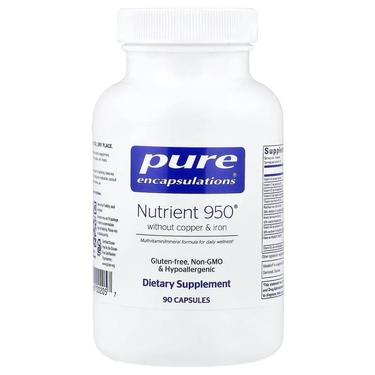 Pure Encapsulations, Nutrient 950® Without Copper & Iron, 90 Capsules