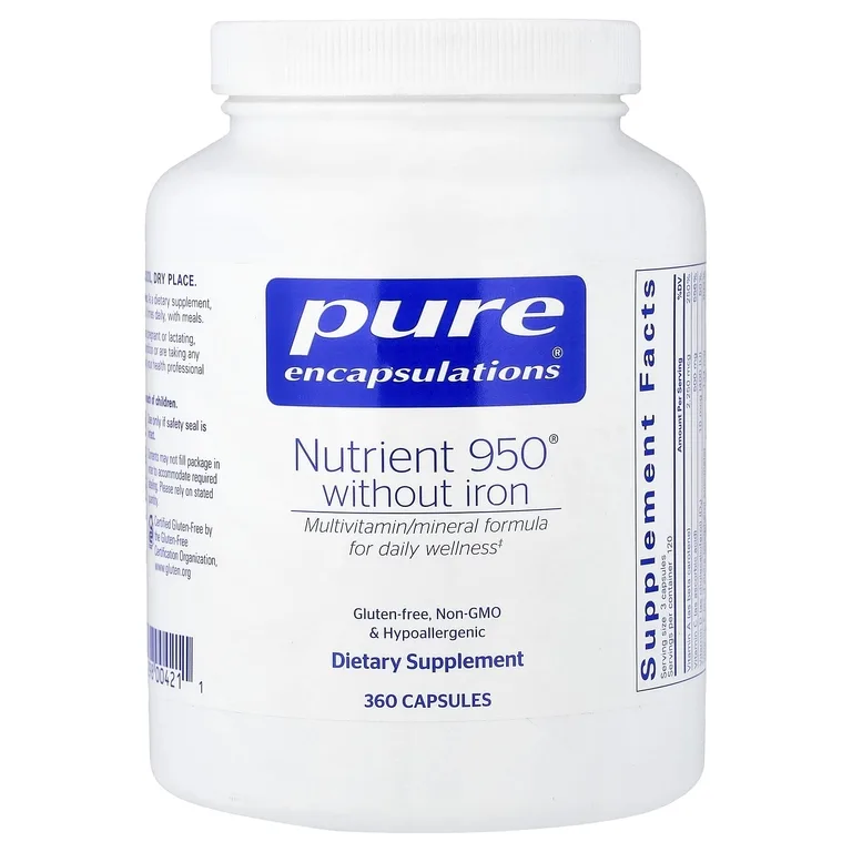 Pure Encapsulations, Nutrient 950® Without Iron, 360 Capsules