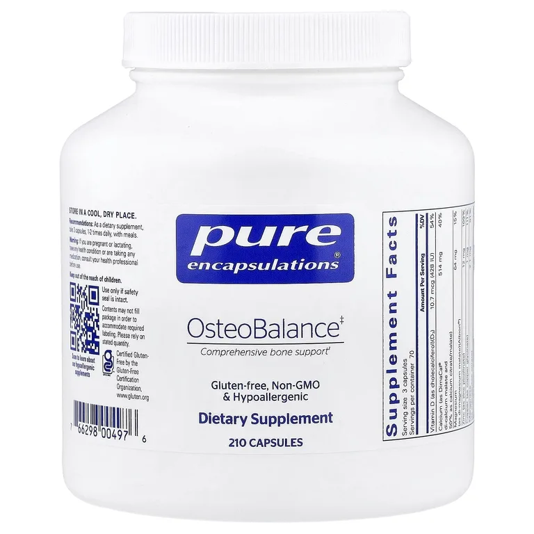 Pure Encapsulations, OsteoBalance, 210 капсул