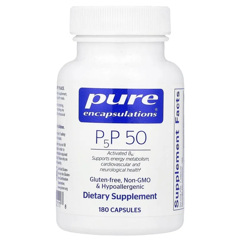 Pure Encapsulations, P5P 50, 180 капсул (50 мг в 1 капсуле)