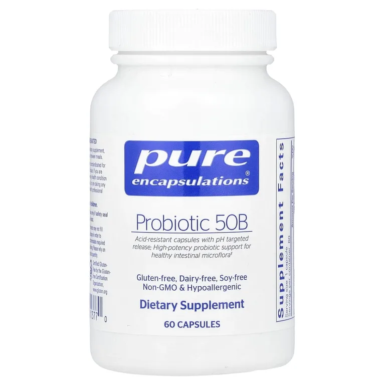 Pure Encapsulations, Пробиотик 50B, 60 капсул