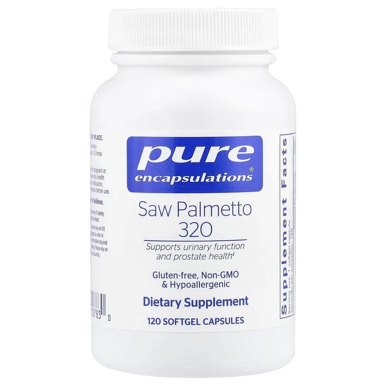 Pure Encapsulations, Saw Palmetto 320, 120 мягких капсул (320 мг в каждой капсуле)