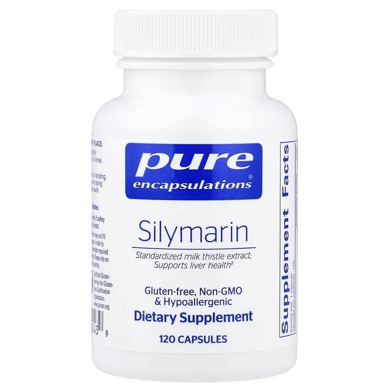 Pure Encapsulations, силимарин, 120 капсул (250 мг в 1 капсуле)