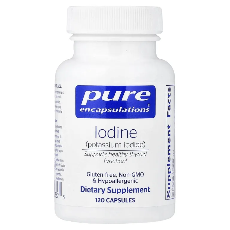 Pure Encapsulations, йод, 120 капсул (225 мкг в 1 капсуле)