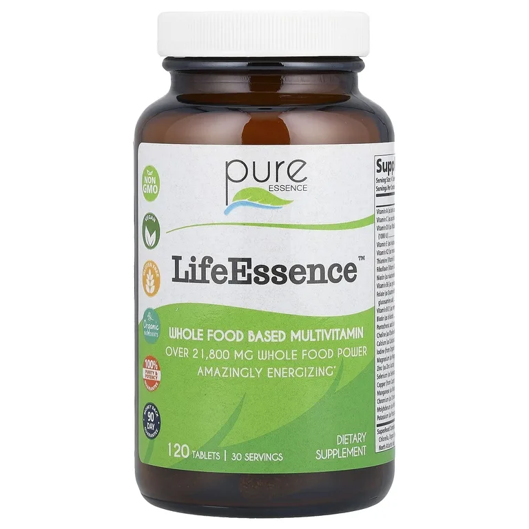 Pure Essence, мультивитамины из цельных продуктов, 120 таблеток