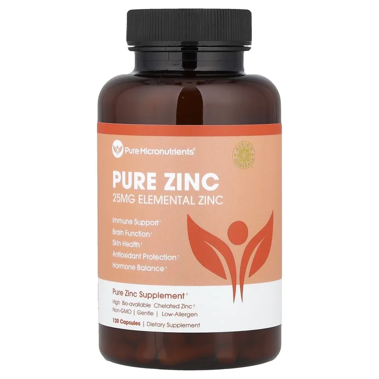 Pure Micronutrients, Чистый цинк, 25 мг, 120 капсул