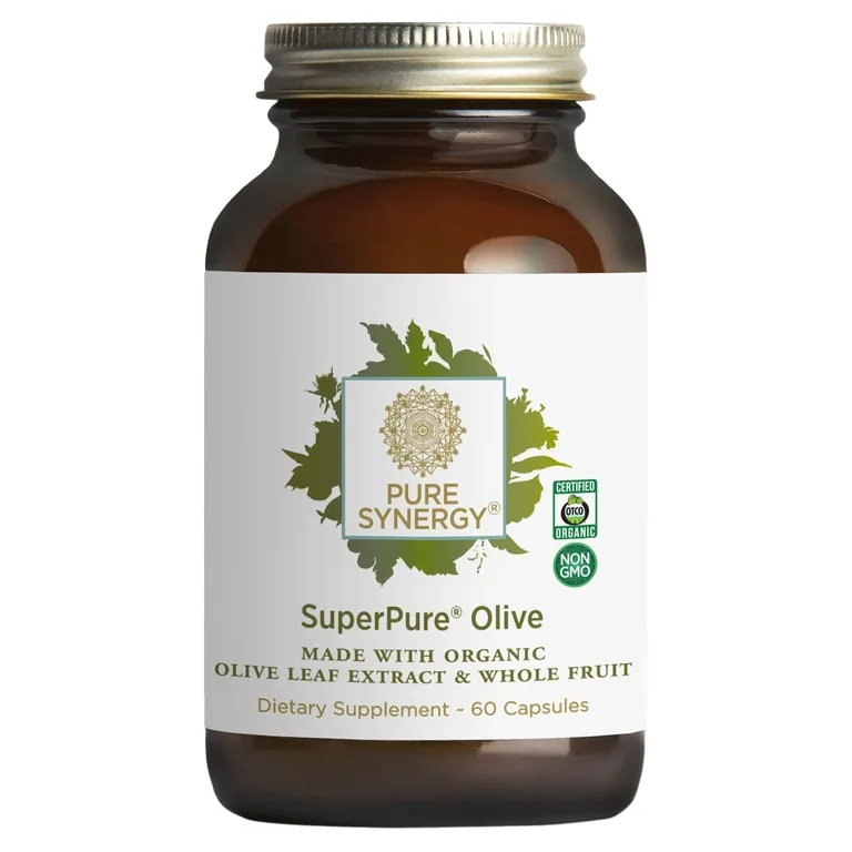Pure Synergy, экстракт оливковых листьев и оливкового масла, 60 капсул