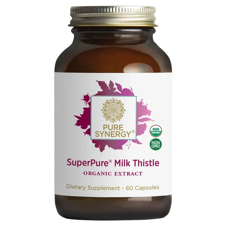 Pure Synergy, сверхчистый органический экстракт расторопши, 60 капсул
