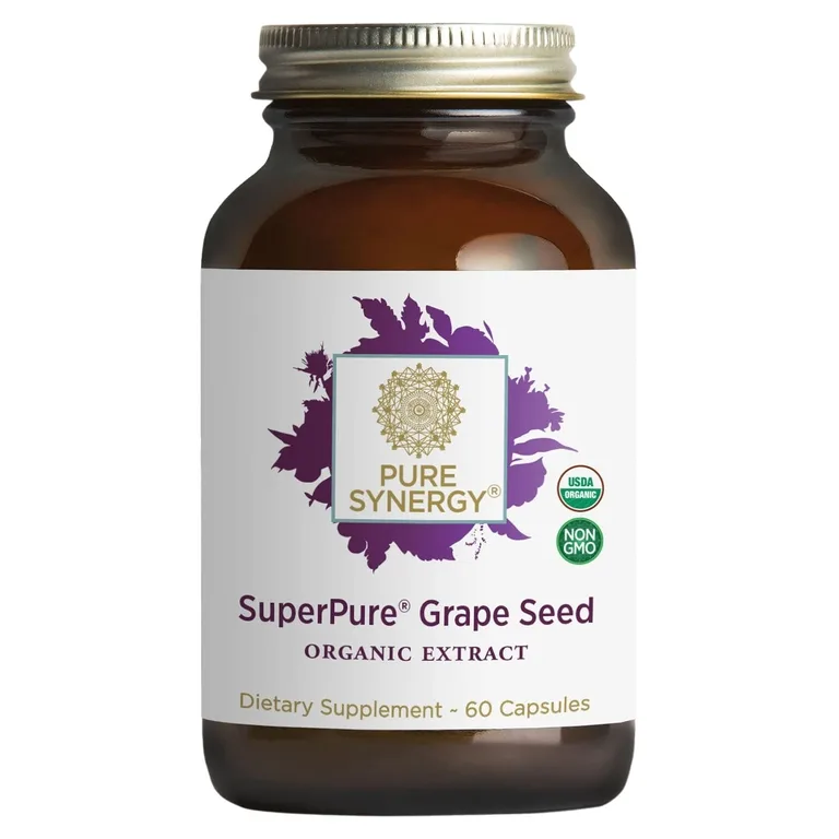 Pure Synergy, виноградная косточка, 60 капсул