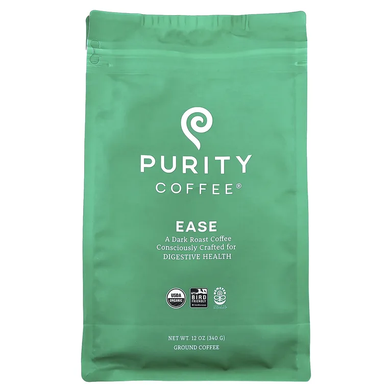 Purity Coffee, Ease, молотый, темная обжарка, 340 г (12 унций)