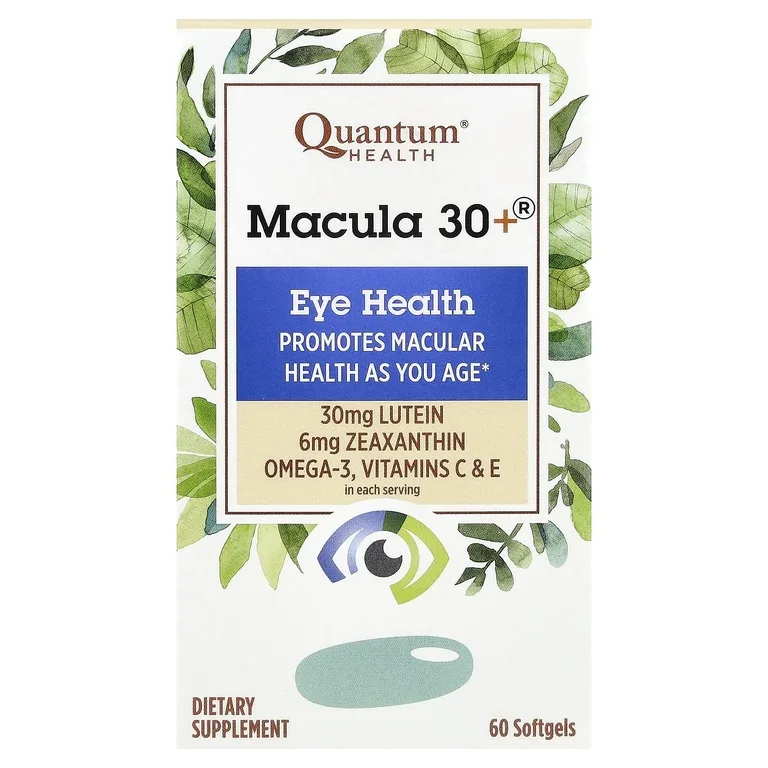 Quantum Health, добавка для здоровья макулы после 30 лет, 60 капсул