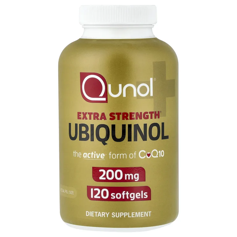 Qunol, убихинол, 200 мг, 120 капсул