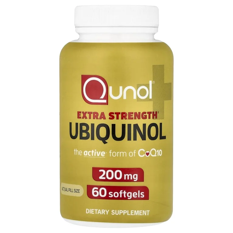 Qunol, убихинол, 200 мг, 60 капсул