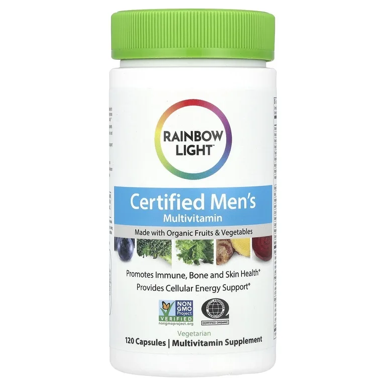 Rainbow Light, Сертифицированные мультивитамины для мужчин, 120 капсул