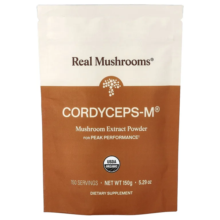 Real Mushrooms, Cordyceps-M®, экстракт органических грибов в порошке, 150 г (5,29 унции)