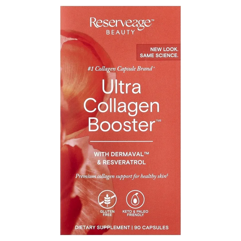 Reserveage Beauty, коллаген с ресвератролом, 90 капсул