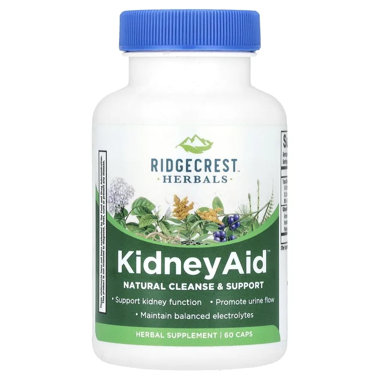 RidgeCrest Herbals, комплекс для поддержки почек, 60 капсул