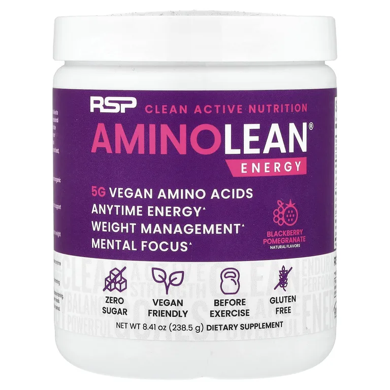 RSP Nutrition, Аминокислоты из веганских источников, ежевика и гранат, 250,5 г (8,84 унции)