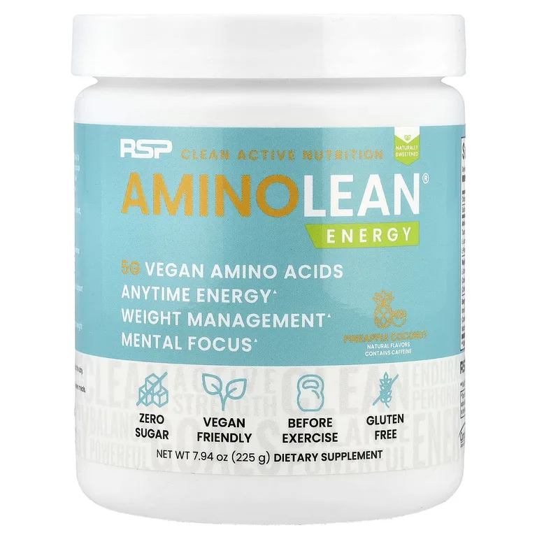 RSP Nutrition, AminoLean®, Energy, ананас и кокос, 225 г (7,94 унции)