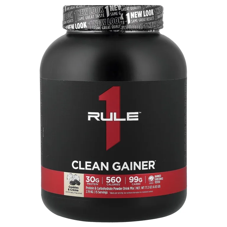 Rule One Proteins, Clean Gainer, печенье со сливками, 2,19 кг (4,83 фунта)