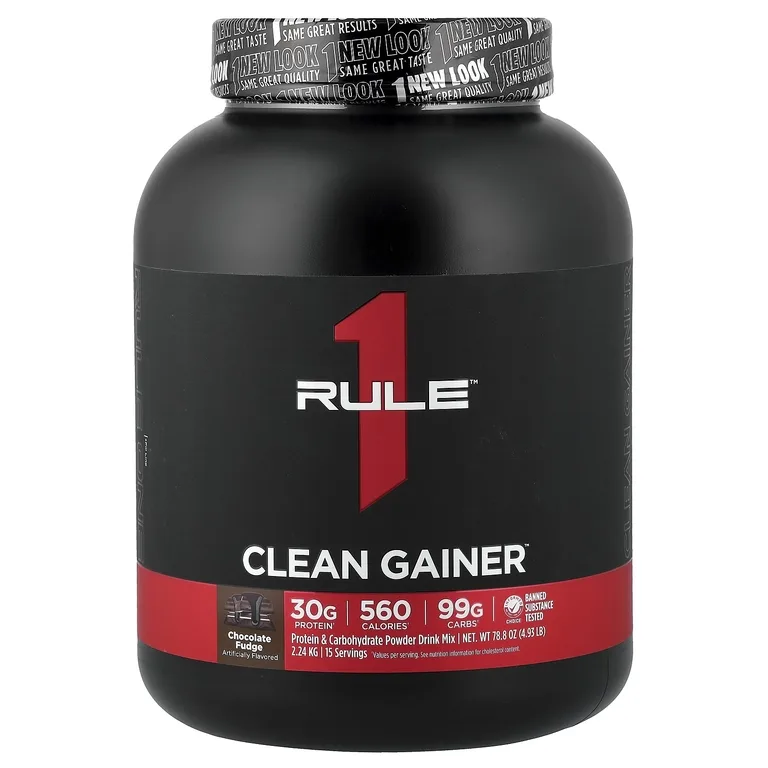 Rule One Proteins, Clean Gainer, шоколадная помадка, 2,24 кг (4,93 фунта)