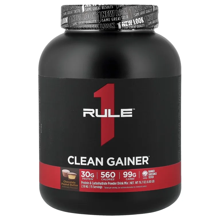 Rule One Proteins, Clean Gainer, со вкусом шоколада и арахисовой пасты, 2,18 кг (4,80 фунта)