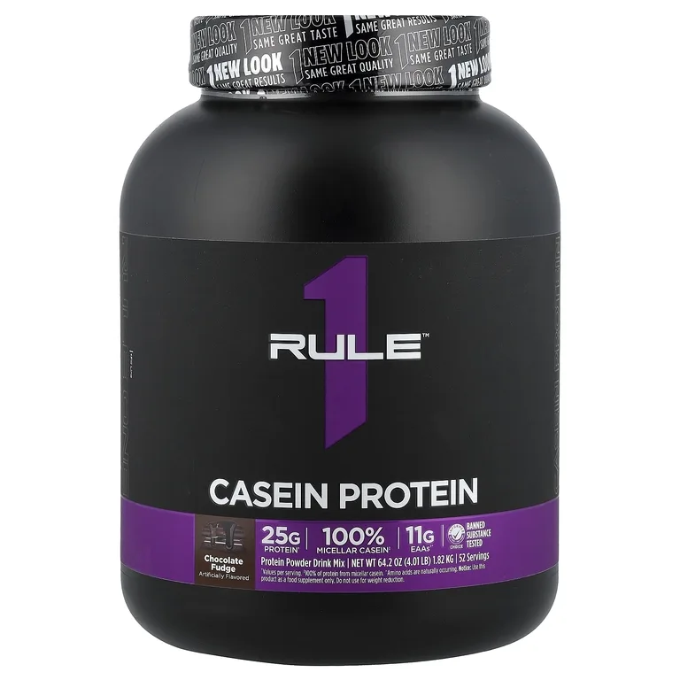 Rule One Proteins, казеиновый протеин, со вкусом шоколадной помадки, 1,82 кг (4,01 фунта)