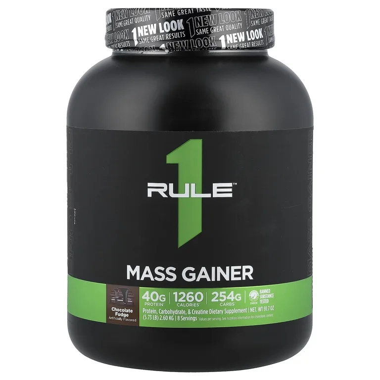 Rule One Proteins, средство для набора мышечной массы, со вкусом шоколадной помадки, 2,6 кг (5,73 фунта)