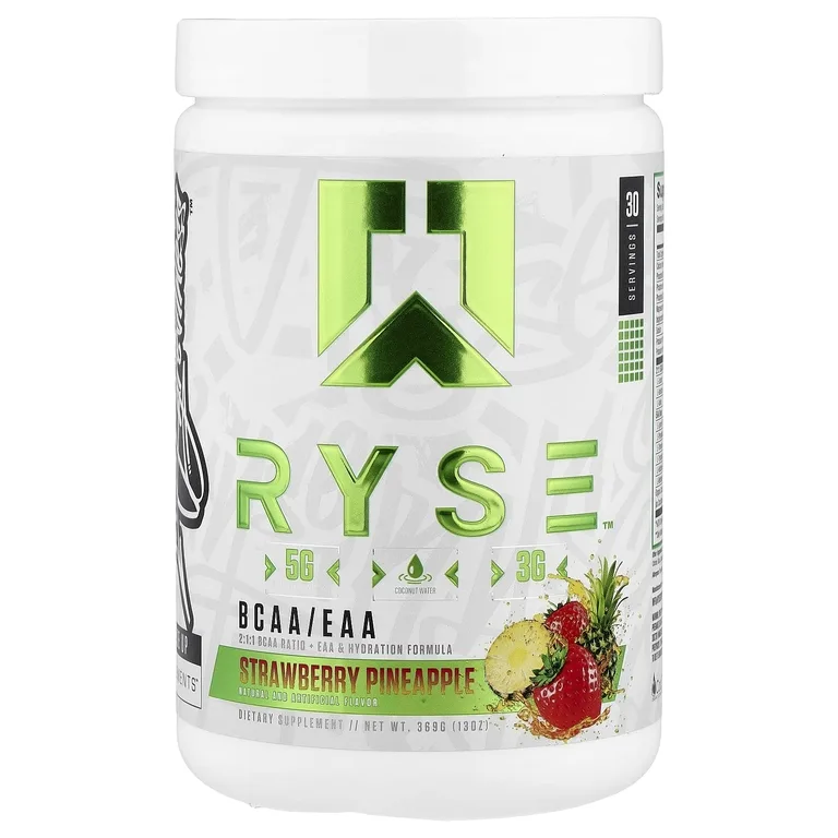 RYSE, BCAA/EAA, со вкусом клубники и ананаса, 369 г (13 унций)