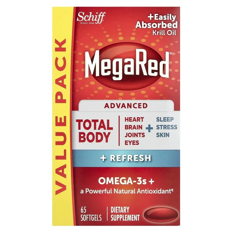 Schiff, MegaRed®, Advanced Total Body + Refresh, 65 мягких таблеток