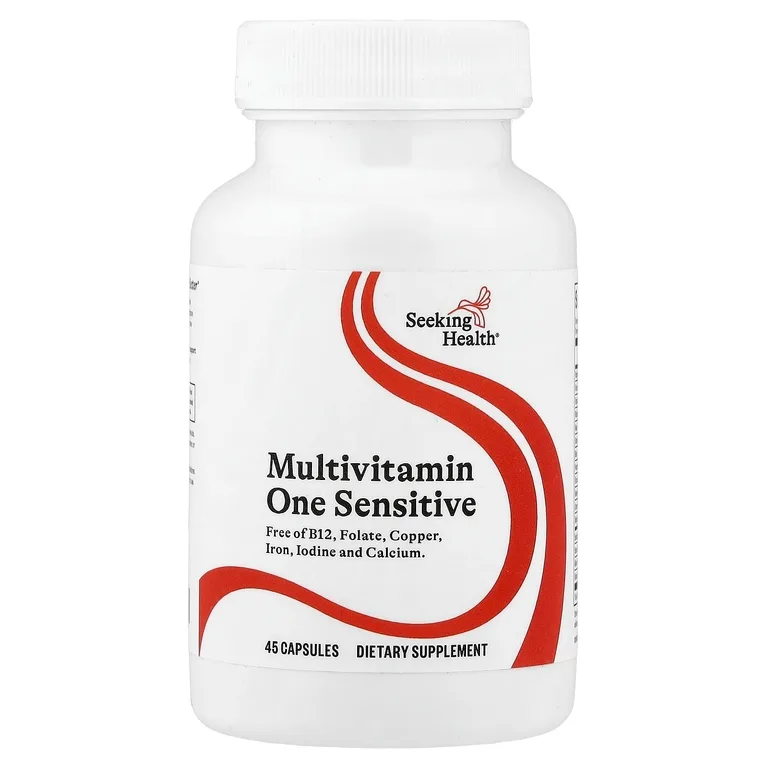 Seeking Health, мультивитамины One Sensitive, 45 капсул