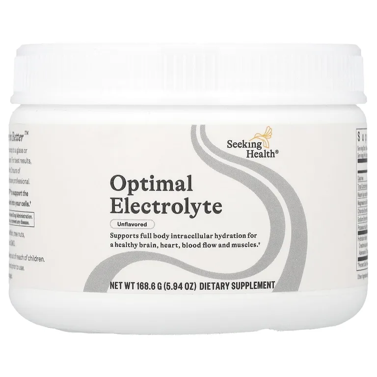 Seeking Health, Optimal Electrolyte, без добавок, 168,6 г (5,94 унции)