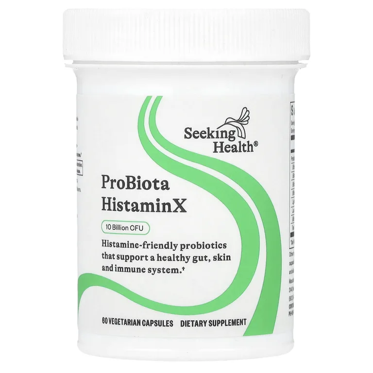 Seeking Health, ProBiota HistaminX, пробиотики, 10 млрд КОЕ, 60 вегетарианских капсул