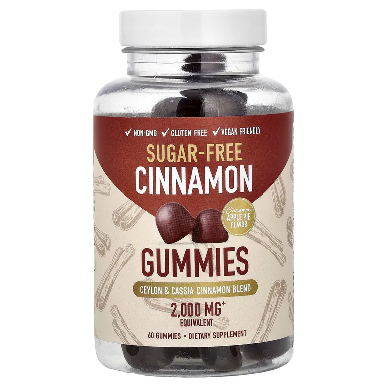 SMNutrition, жевательные таблетки с корицей, яблочный пирог с корицей, 60 жевательных таблеток