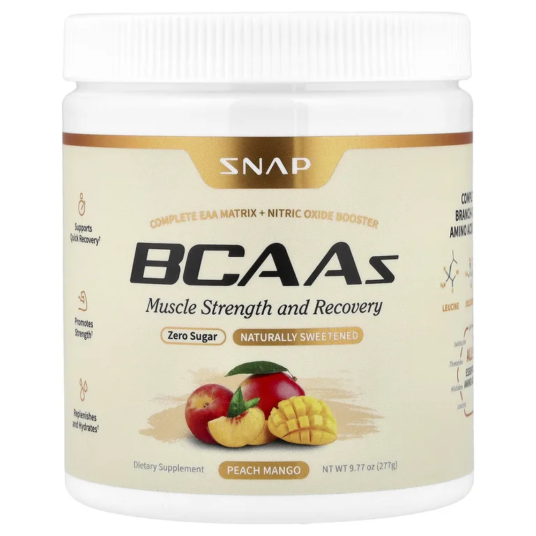 Snap Supplements, BCAA, со вкусом персика и манго, 277 г (9,77 унции)