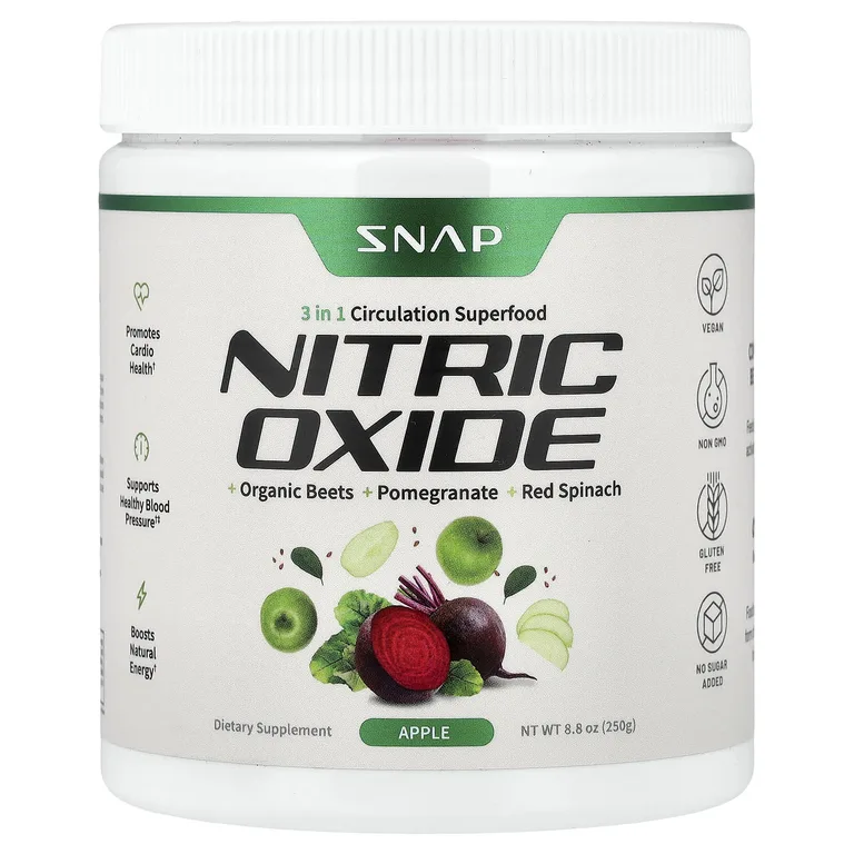 Snap Supplements, оксид азота, со вкусом яблока, 250 г (8,8 унции)