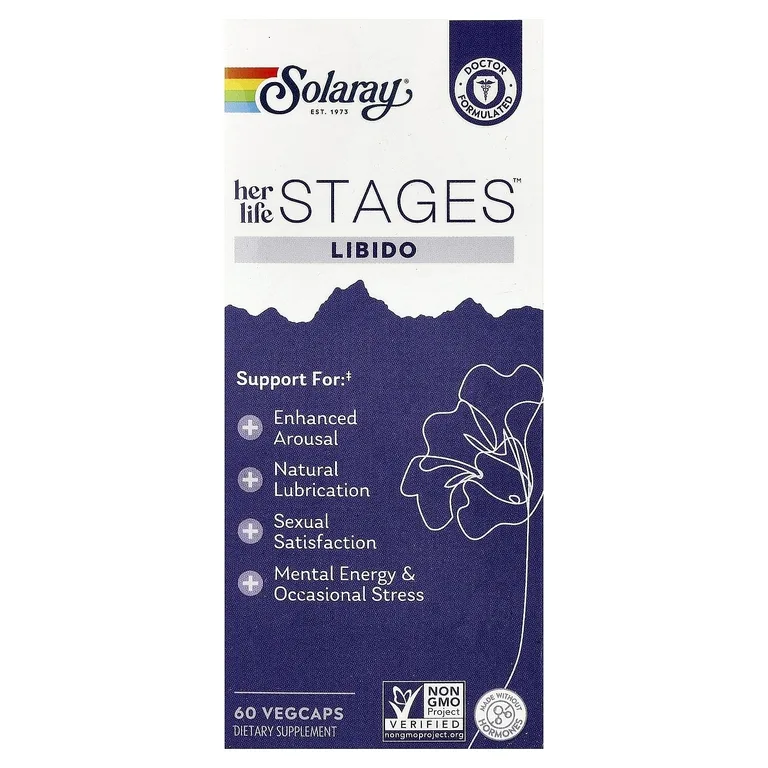 Solaray, Her Lifestages™, добавка для либидо, 60 растительных капсул