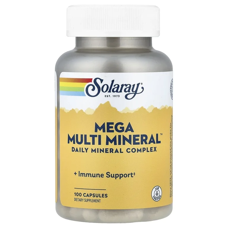 Solaray, Mega Multi Mineral™, 100 капсул