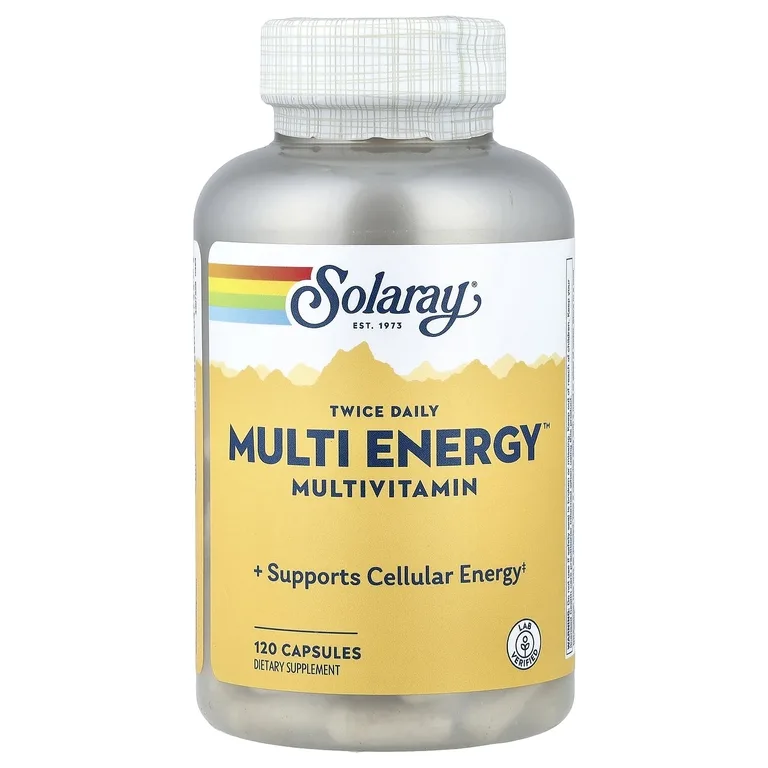 Solaray, мультивитамины, без железа, 120 капсул