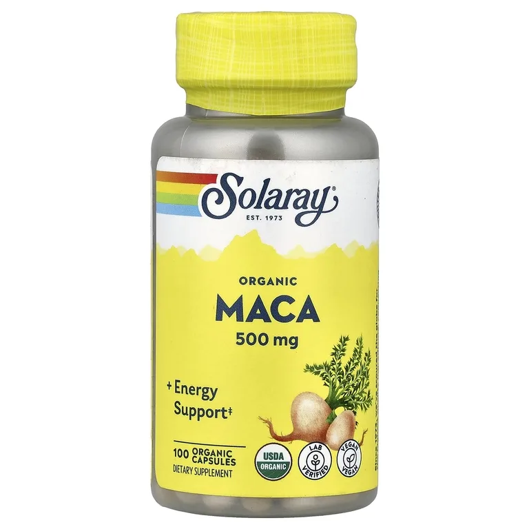 Solaray, Органическая мака, 500 мг, 100 органических капсул